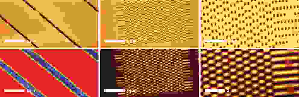Raman and AFM images of a wafer.