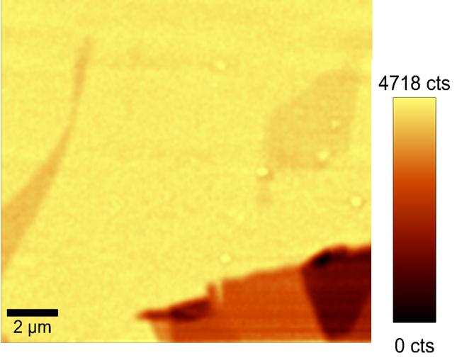 SNOM image of exfoliated graphene.
